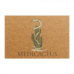Medicactus Doormat - Welcome Mat with Cactus & Snake Design