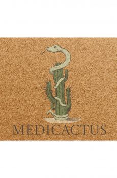 Medicactus Doormat - Welcome Mat with Cactus & Snake Design
